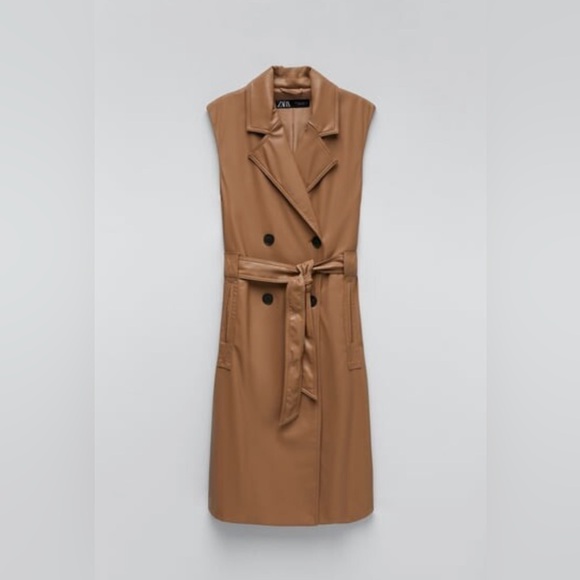Zara Women Faux Leather Waistcoat
Camel 8073/270 - Picture 1 of 5